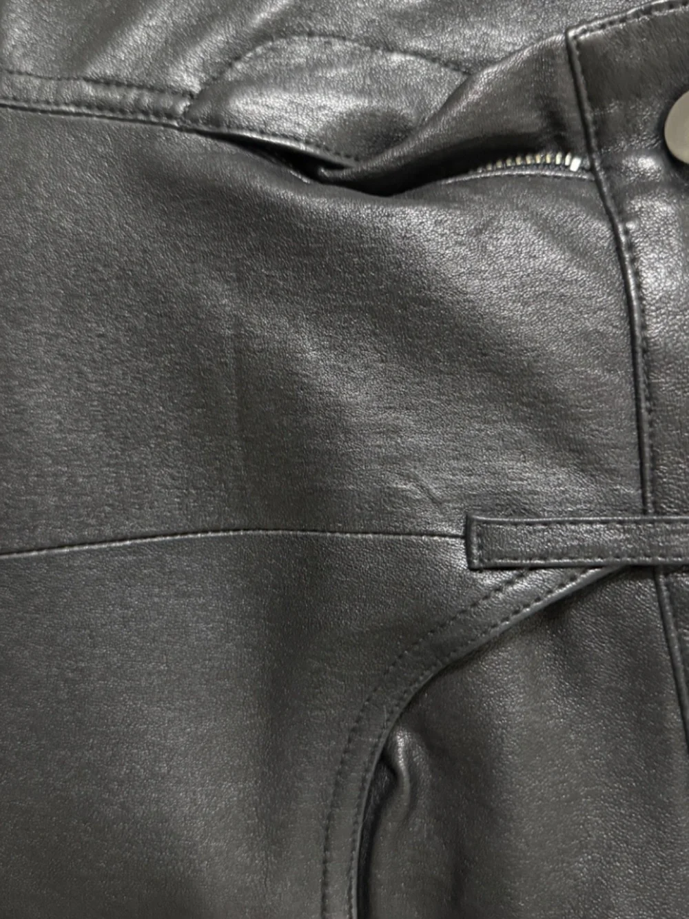 Tory Burch 100% Leather Skinny Leg Pants